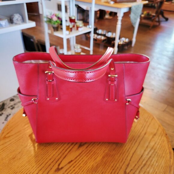 Michael Kors large red leather bag - Picture 2 of 9